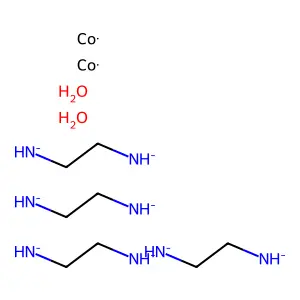 Tetrakis(2-azanidylethylazanide);cobalt;dihydrate structure