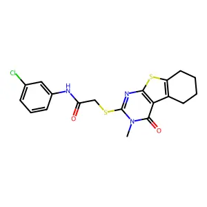 C19H18ClN3O2S2 structure