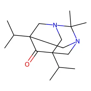 5,7-Diisopropyl-2,2-dimethyl-1,3-diazaadamantan-6-one structure
