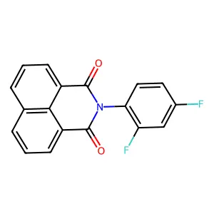 2-(2,4-difluorophenyl)-1H-benzo[de]isoquinoline-1,3(2H)-dione structure