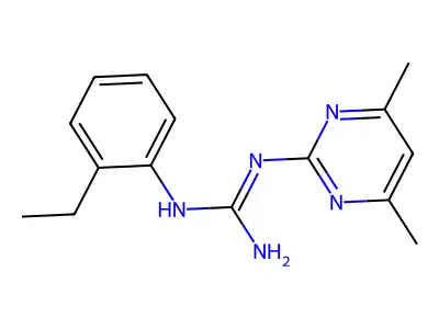 1-(4,6-Dimethylpyrimidin-2-yl)-3-(2-ethylphenyl)guanidine structure