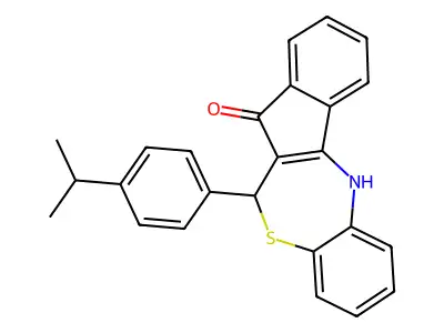 11-(4-Propan-2-ylphenyl)-5,11-dihydroindeno[2,1-c][1,5]benzothiazepin-12-one structure