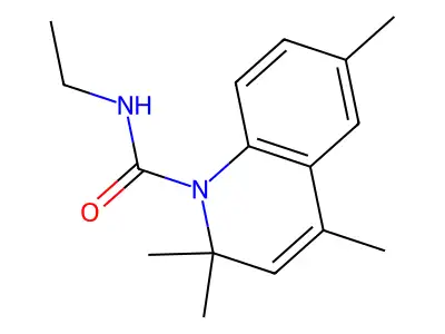 N-ethyl-2,2,4,6-tetramethylquinoline-1-carboxamide structure
