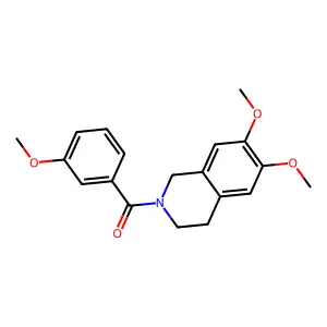 (6,7-Dimethoxy-3,4-dihydro-1H-isoquinolin-2-yl)-(3-methoxy-phenyl)-methanone structure