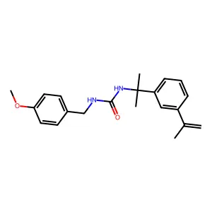 1-[1-(3-Isopropenyl-phenyl)-1-methyl-ethyl]-3-(4-methoxy-benzyl)-urea structure