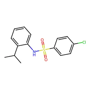 4-chloro-N-(2-propan-2-ylphenyl)benzenesulfonamide structure