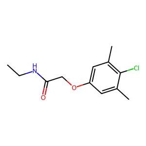 2-(4-氯-3,5-二甲基苯氧基)-N-乙基乙酰胺 structure