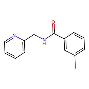 3-Iodo-N-(2-pyridinylmethyl)benzamide structure