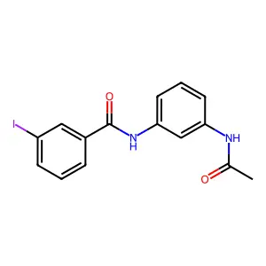N-[3-(acetylamino)phenyl]-3-iodobenzamide structure
