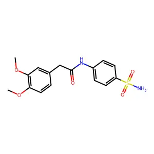 2-(3,4-dimethoxyphenyl)-N-(4-sulfamoylphenyl)acetamide structure
