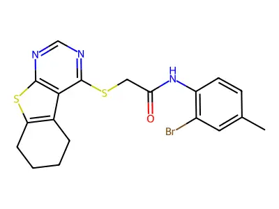 C19H18BrN3OS2 structure