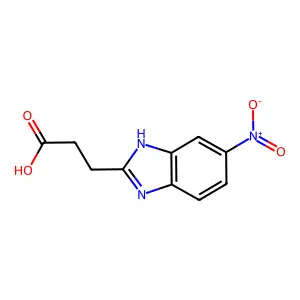 3-(5-Nitro-1H-benzoimidazol-2-yl)-propionic acid structure