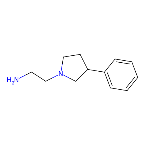 2-(3-Phenylpyrrolidin-1-yl)ethanamine structure
