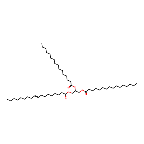 1-Oleoyl-2,3-dipalmitoyl-rac-glycerol structure