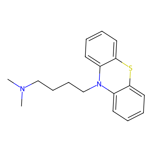 10H-Phenothiazine-10-butanamine, N,N-dimethyl- structure