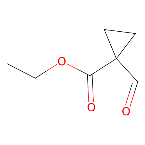Ethyl 1-formylcyclopropanecarboxylate structure