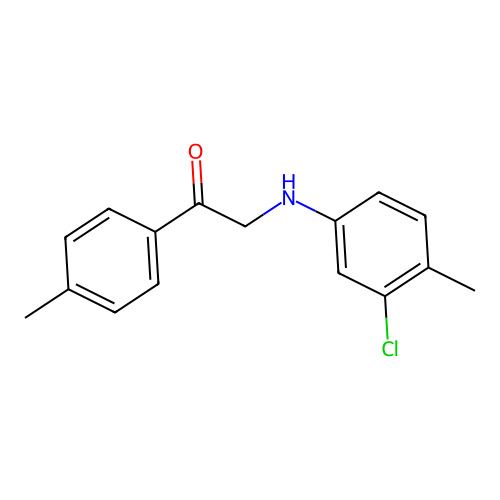 2-(3-Chloro-4-methylanilino)-1-(4-methylphenyl)ethanone structure