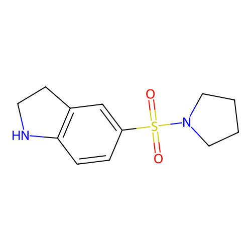 5-(Pyrrolidin-1-ylsulfonyl)indoline structure