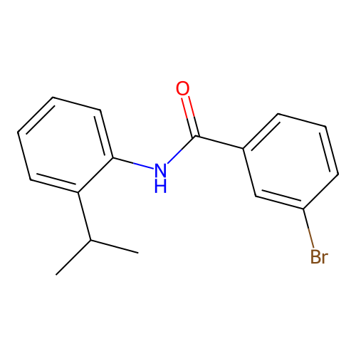3-bromo-N-(2-propan-2-ylphenyl)benzamide structure