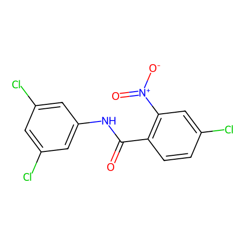 4-chloro-N-(3,5-dichlorophenyl)-2-nitrobenzamide structure