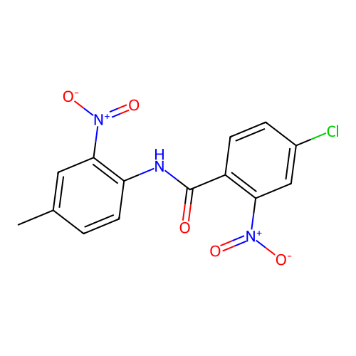 4-chloro-N-(4-methyl-2-nitrophenyl)-2-nitrobenzamide structure