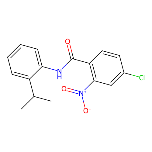 4-chloro-2-nitro-N-[2-(propan-2-yl)phenyl]benzamide structure