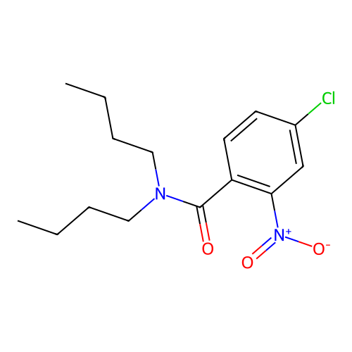 N,N-dibutyl-4-chloro-2-nitrobenzamide structure