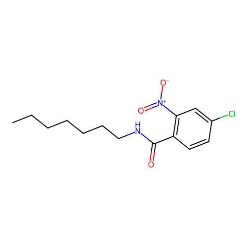 4-chloro-N-heptyl-2-nitrobenzamide structure