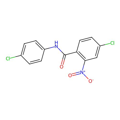 4-chloro-N-(4-chlorophenyl)-2-nitrobenzamide structure