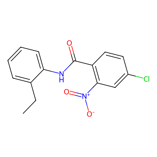 4-chloro-N-(2-ethylphenyl)-2-nitrobenzamide structure