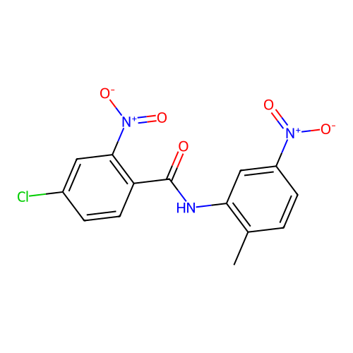 4-Chloro-N-(2-methyl-5-nitrophenyl)-2-nitrobenzamide structure