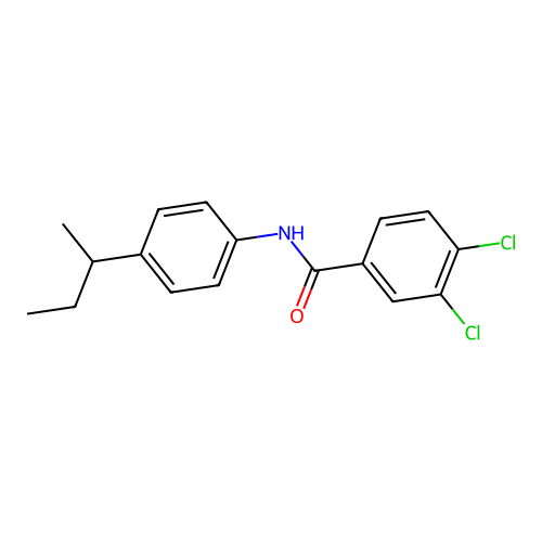 N-[4-(butan-2-yl)phenyl]-3,4-dichlorobenzamide structure