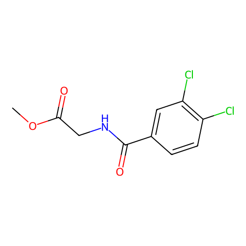 Methyl 2-[(3,4-dichlorobenzoyl)amino]acetate structure