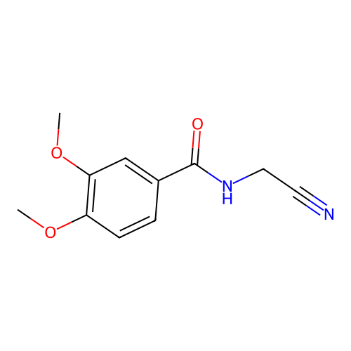 N-(cyanomethyl)-3,4-dimethoxybenzamide structure