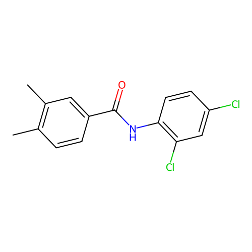 N-(2,4-dichlorophenyl)-3,4-dimethylbenzamide structure
