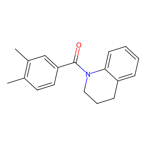 3,4-Dimethylphenyl 1,2,3,4-tetrahydroquinolyl ketone structure
