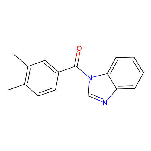 1-(3,4-dimethylbenzoyl)-1H-benzimidazole structure