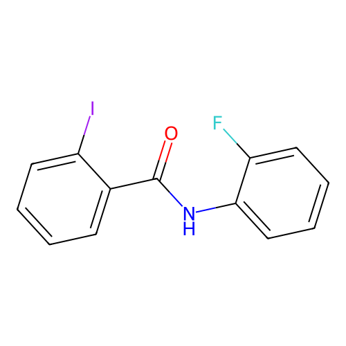 N-(2-fluorophenyl)-2-iodobenzamide structure