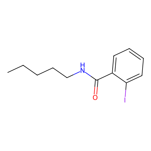 2-iodo-N-pentylbenzamide structure