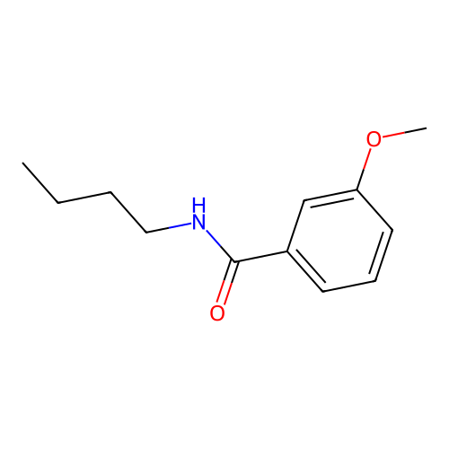N-butyl-3-methoxybenzamide structure