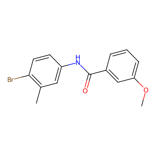 N-(4-bromo-3-methylphenyl)-3-methoxybenzamide structure