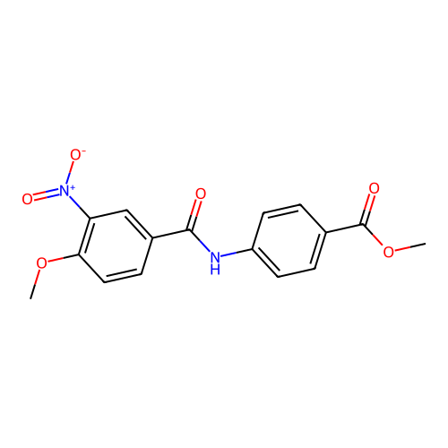 Methyl 4-[(4-methoxy-3-nitrobenzoyl)amino]benzoate structure