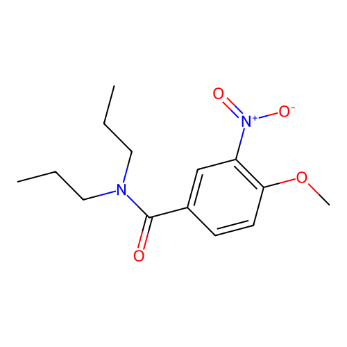 4-methoxy-3-nitro-N,N-dipropylbenzamide structure