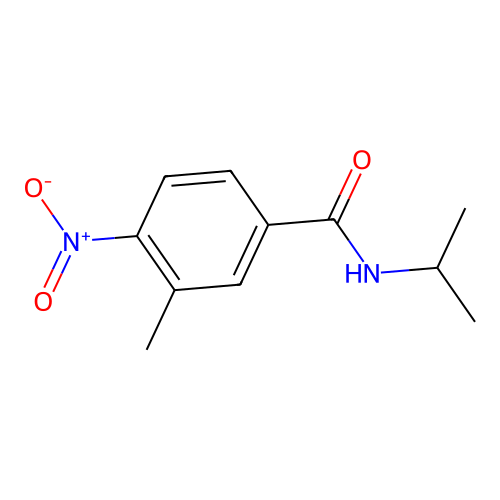 3-methyl-4-nitro-N-(propan-2-yl)benzamide structure