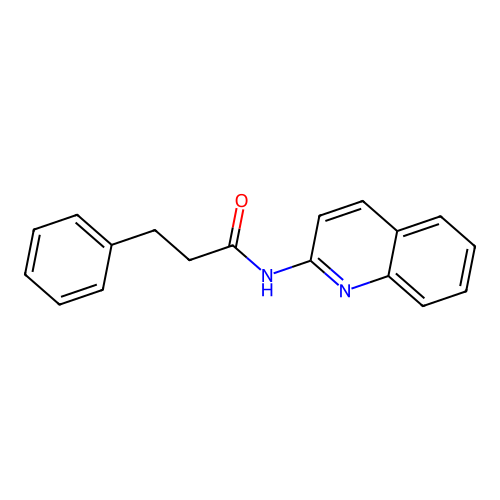 3-phenyl-N-2-quinolinylpropanamide structure