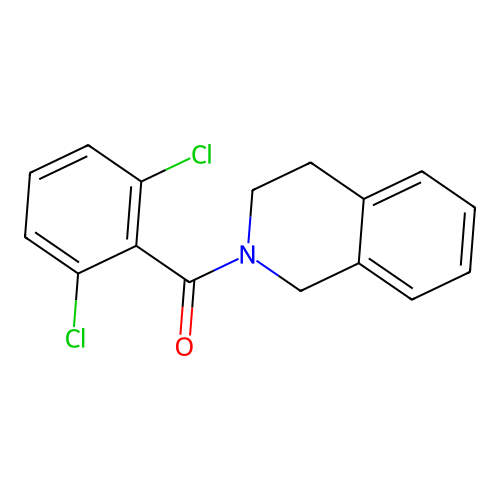 2-(2,6-Dichlorobenzoyl)-1,2,3,4-tetrahydroisoquinoline structure