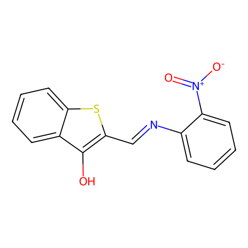 2-{[(2-Nitrophenyl)amino]methylene}benzo[b]thiophen-3-one structure