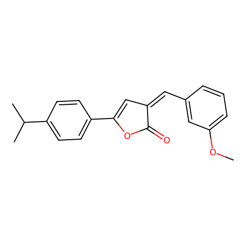 3-[(3-Methoxyphenyl)methylidene]-5-(4-propan-2-ylphenyl)furan-2-one structure
