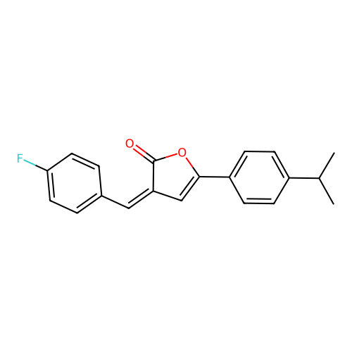 3-[(4-Fluorophenyl)methylidene]-5-(4-propan-2-ylphenyl)furan-2-one structure