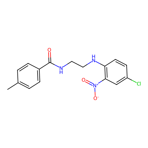 N-{2-[(4-chloro-2-nitrophenyl)amino]ethyl}-4-methylbenzamide structure